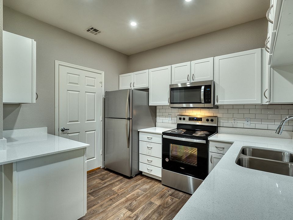 Kitchen with Stainless Steel Appliances Dishwasher and Garbage Disposal