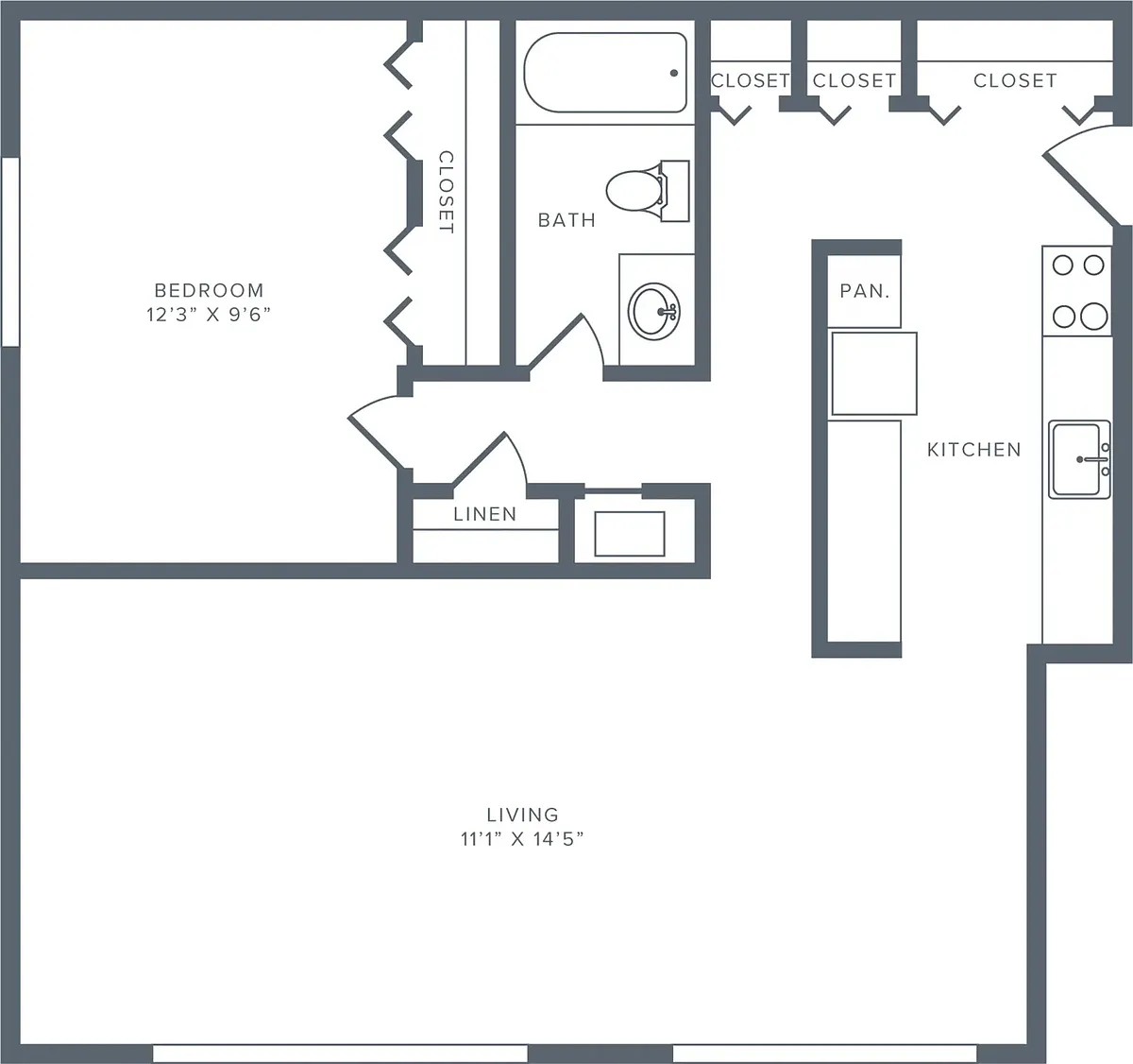 Floor plan A1 Renovated