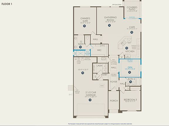 Gateway Floor Plan, Quick Move-In Home, Floor 1
