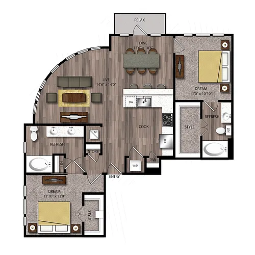 Floor plan B9