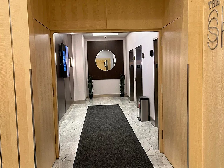 hallway to elevator (recent photo)