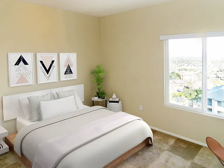 Carpeted Bedroom