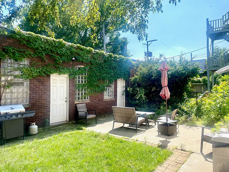Backyard area