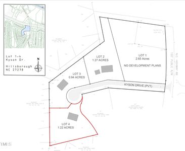 LOT 4 Kyson Dr Lot 4, Hillsborough, NC, 27278