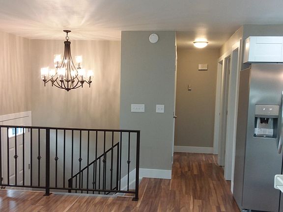 New entry and chandelier 