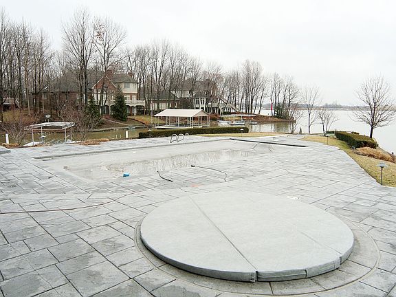 A bit early for the pool but the summers will be incredible in this setting! 