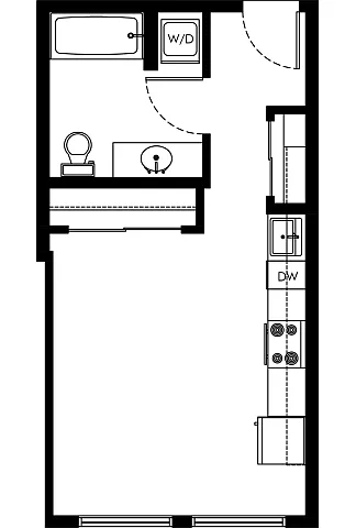 Floor plan Studio - S5
