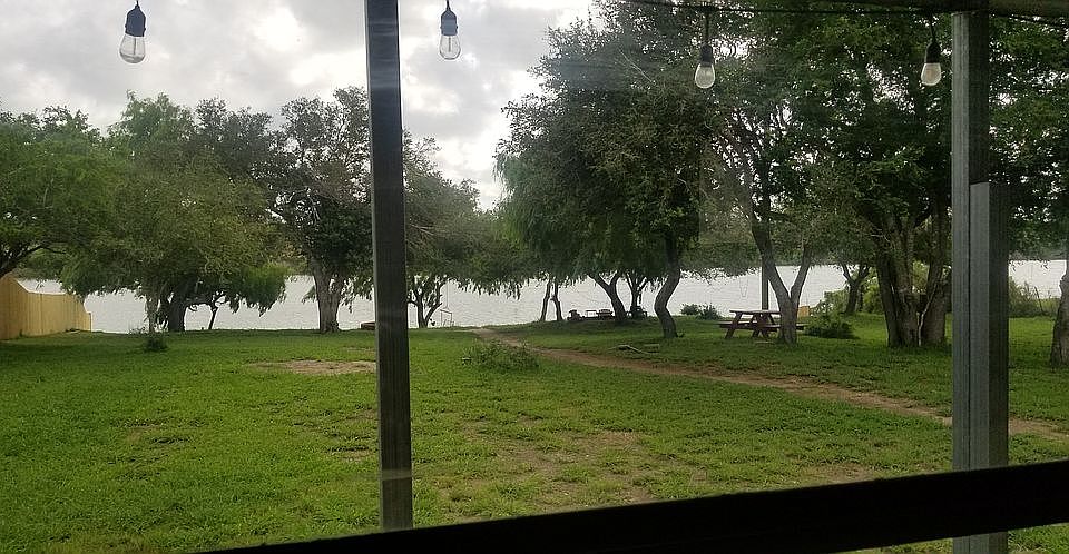 View of water from awning