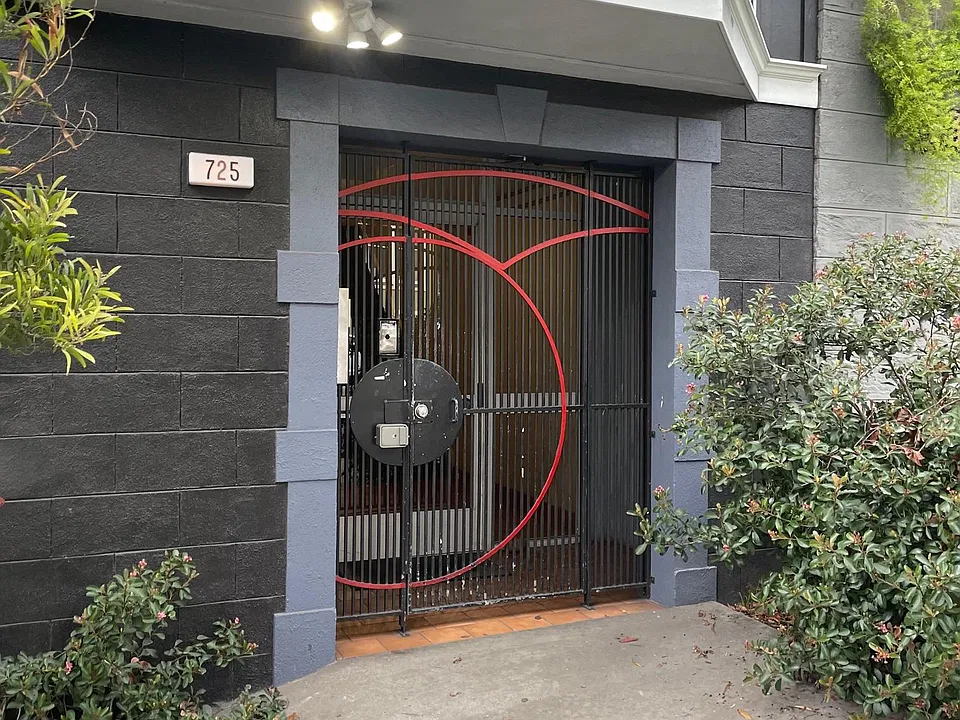 Front entrance is secure and private.