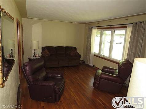 Large living room with hardwood floors