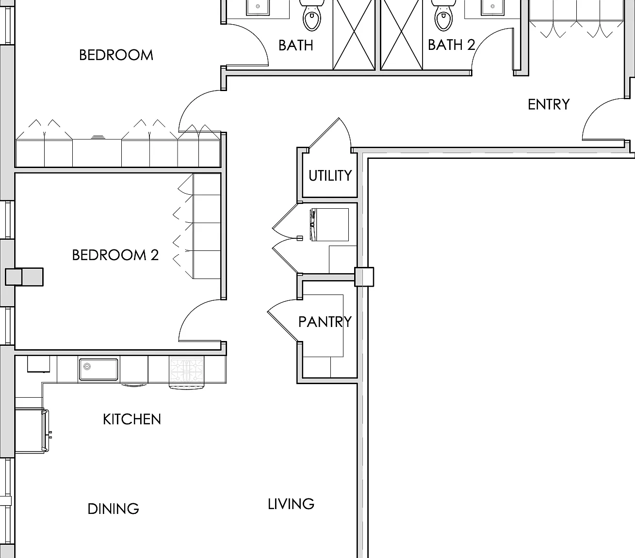 2 bed, 1329 sqft, $1,900 — Photo 1