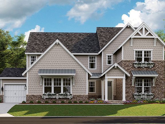 Napa D - Craftsman 3-Car Side Load Garage Note Renderings may show optional features