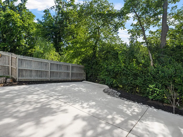 Private driveway view