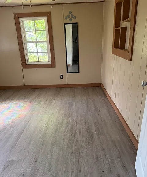 Back bedroom of trailer