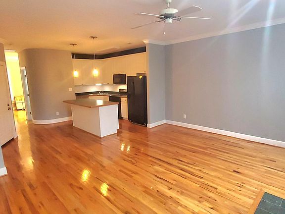 Living room and kitchen