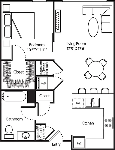 Floor plan A2 and A1 No Balcony