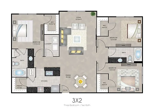 Floor plan 3A