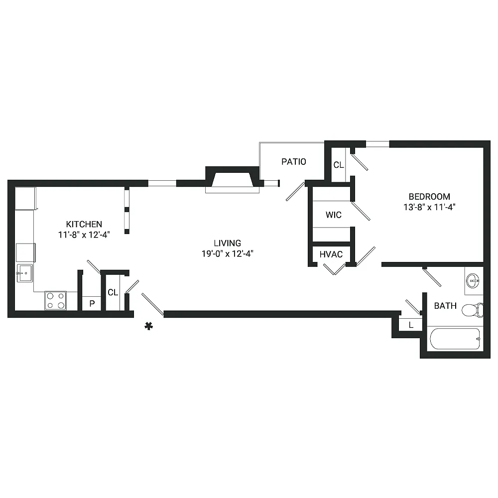 Floor plan A2- Income Restrictions Apply