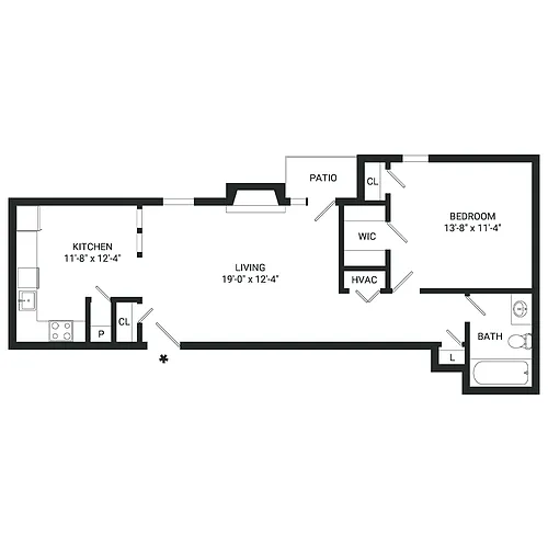 Floor plan A2- Income Restrictions Apply