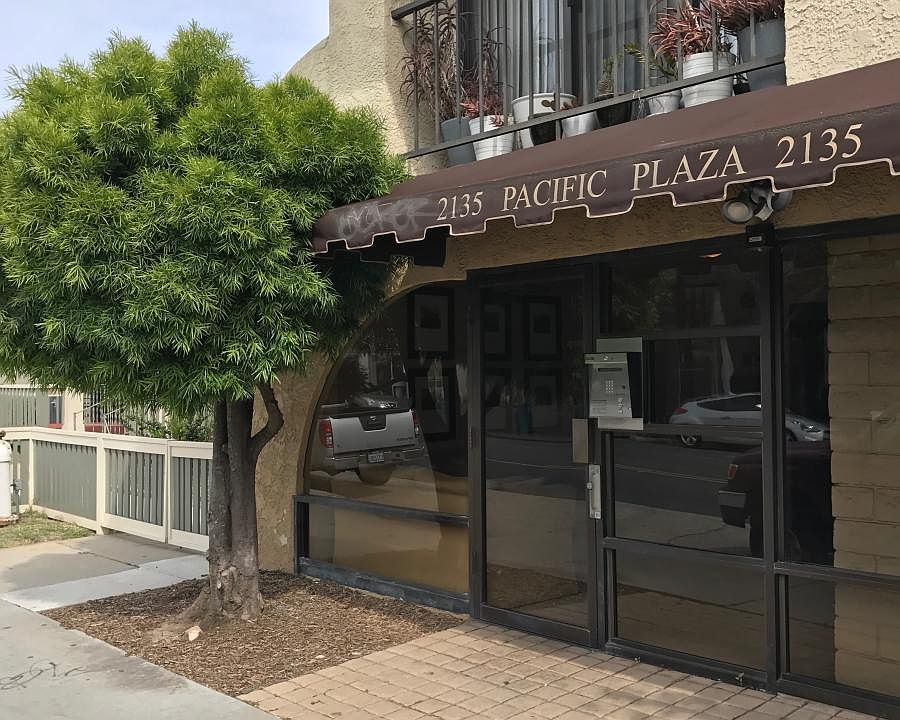 Front door entrance into the building.