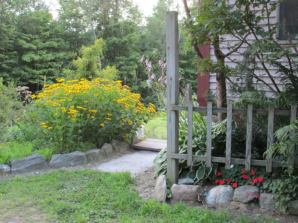 Entrance to Apt. 1 in summer.