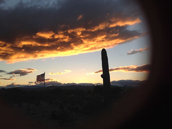 Sunset over Babbqvri mts