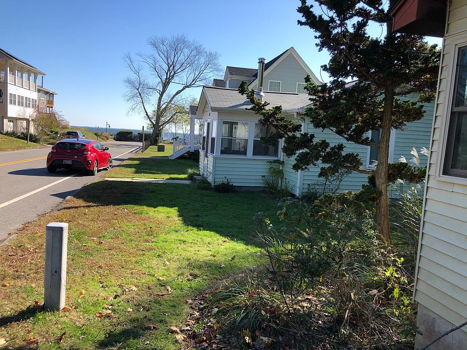 view of bay from front steps of cottage