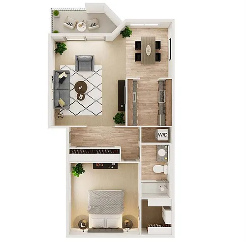 Floor plan 1X1