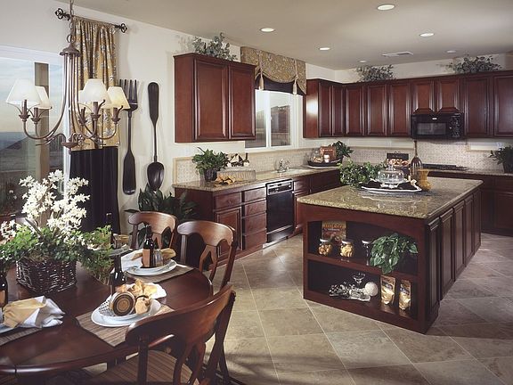 Kitchen/nook of model home