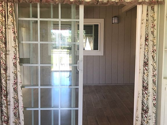 living room w/ sliding door