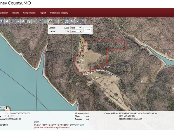 1259 Mo Ark Road, Cedarcreek, MO 65627
