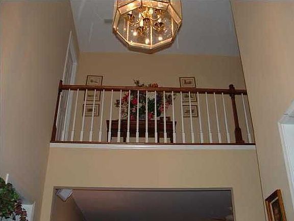 Balcony overlooking foyer.