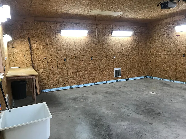Detached Garage Interior