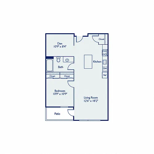 Floor plan A1L + den