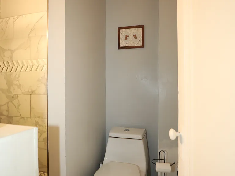 Separate toilet area for added privacy