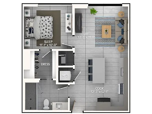 Floor plan A2a