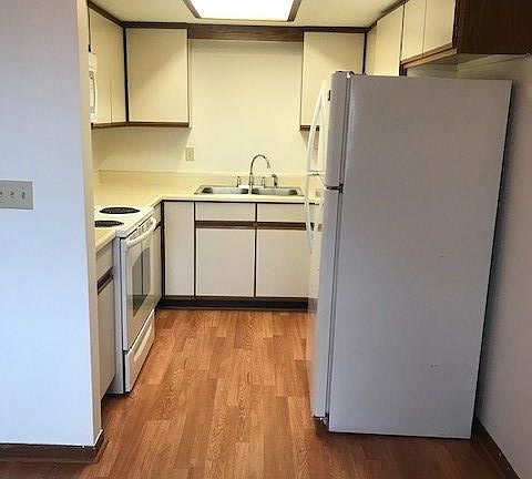 Kitchen with new flooring