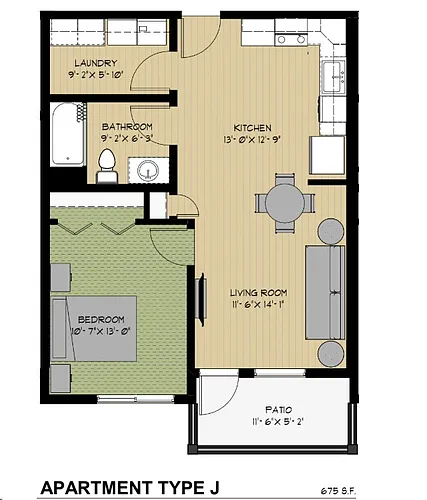 Floor plan Type J