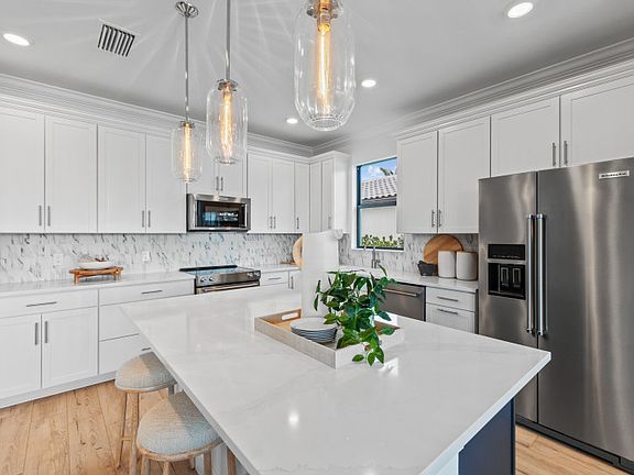 Elegant kitchen with designer finishes