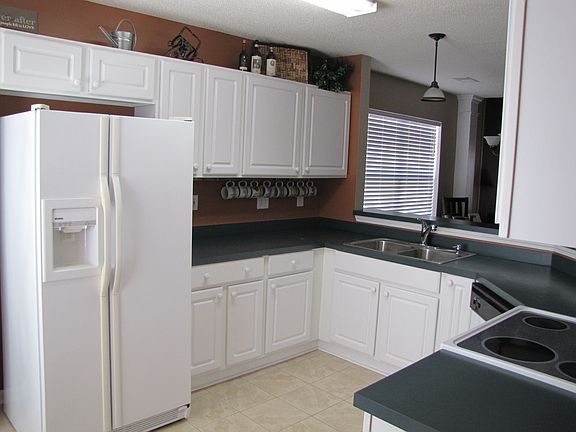 Kitchen with tile floor