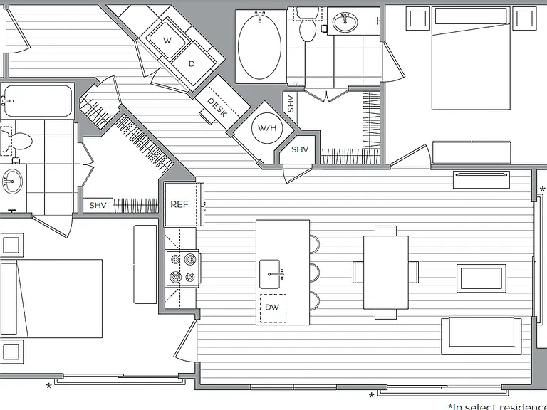 K - 2 Bedroom / 2 Bath K - 2 Bedroom / 2 Bath