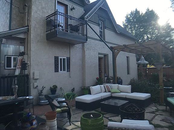 Side yard view of main house