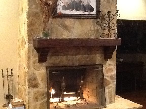 Wood burning fire place