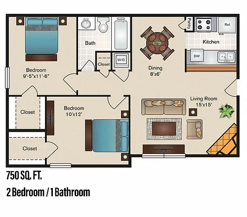 Floor plan Belmont - B1