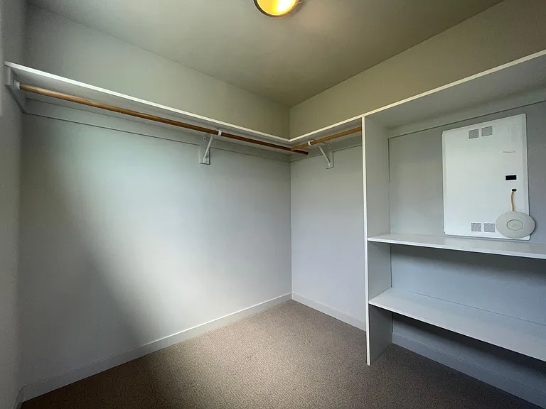 Master closet with internet hub