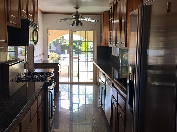 Huge kitchen with ceiling fans