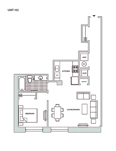 Floor plan 1 Bedroom Main