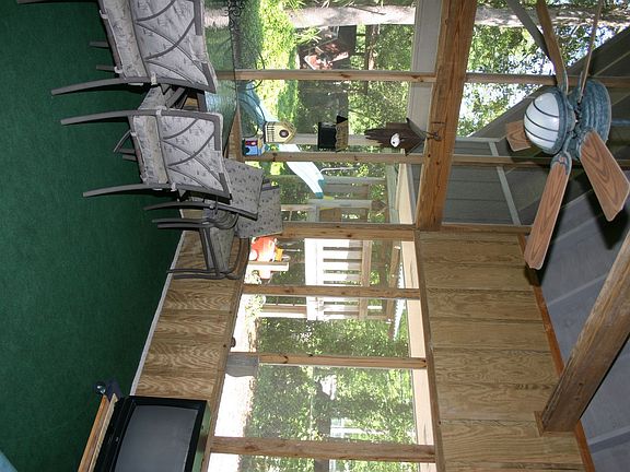 Interior view of Screened porch.