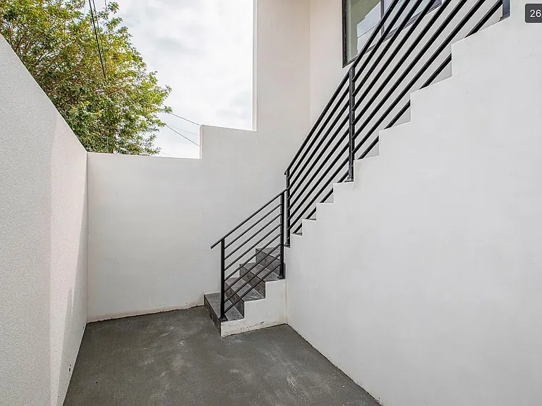 Stairwell to the house entrance