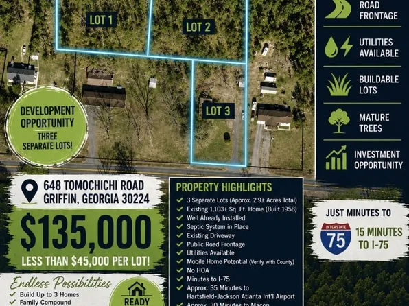 643 Tomochichi Rd, Griffin, GA 30223